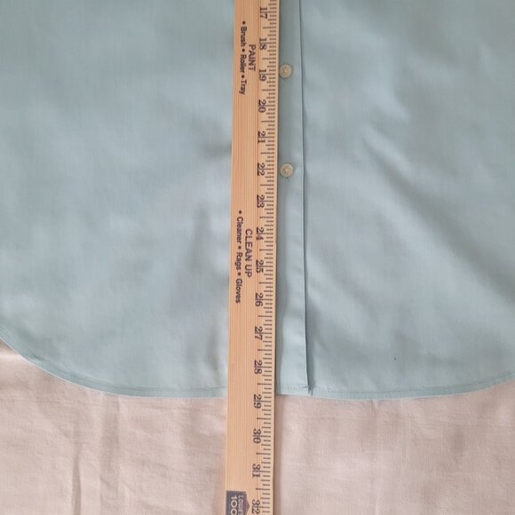 Blue Womens Button Blouse Long Sleeve No Iron Jones New York Size XL - Picture 10 of 15